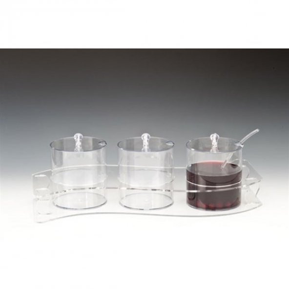 POLYCARBONAT S STANDLI 3'LÜ SOSLUK REÇELLİK ürün görseli