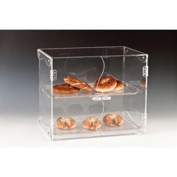2 KATLI KAPAKLI,POLYCARBONAT TEPSİLİ TEŞHİR STANDI - 1