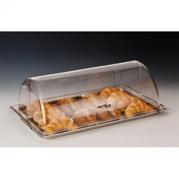 PC KÜÇÜK  ROLLTOP KAPAKLI ÇELİK TEPSİLİMUHAFAZA KABI - Resim 2