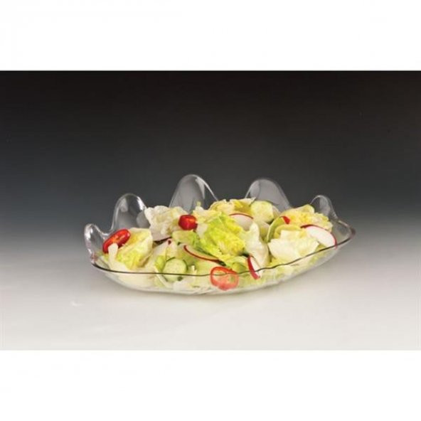POLYCARBONAT İSTİRİDYE MODEL TEŞHİR TABAK(Şeffaf-Siyah-Beyaz) - 1