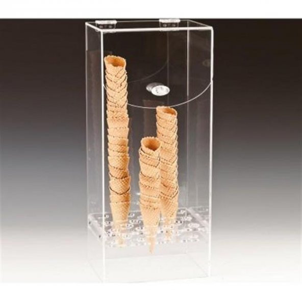 AKRİLİK KAPAKLI DONDURMA KÜLAHLIK - Resim 2