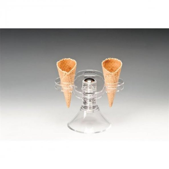 AYAKLI 4'LÜ AKRİLİK DONDURMA SERVİS STANDI ürün görseli