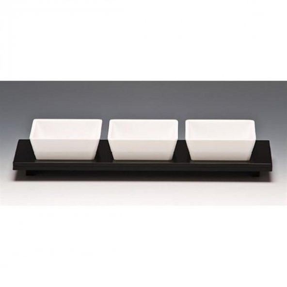 K-6006 MODEL AKRİLİK STANDLI MELAMİN ÇEREZLİK 3 LÜ