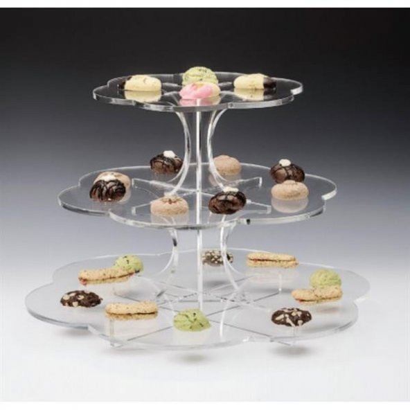 3 KATLI PAPATYA MODEL TEŞHİR STANDI ürün görseli