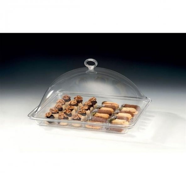 AKRİLİK KAPAKLI POLYCARBONAT TEPSİLİ FANUS GN 1/2 - 1