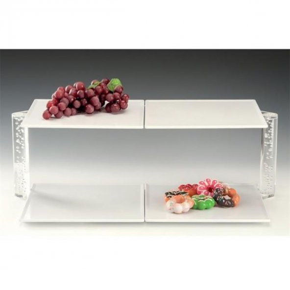 2 KATLI 2 Lİ MELAMİN TEPSİLİ TEŞHİR STANDI ürün görseli