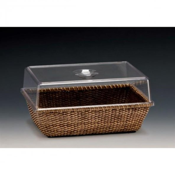 RATTAN SEPETLİ FANUS 34,5*24 Cm