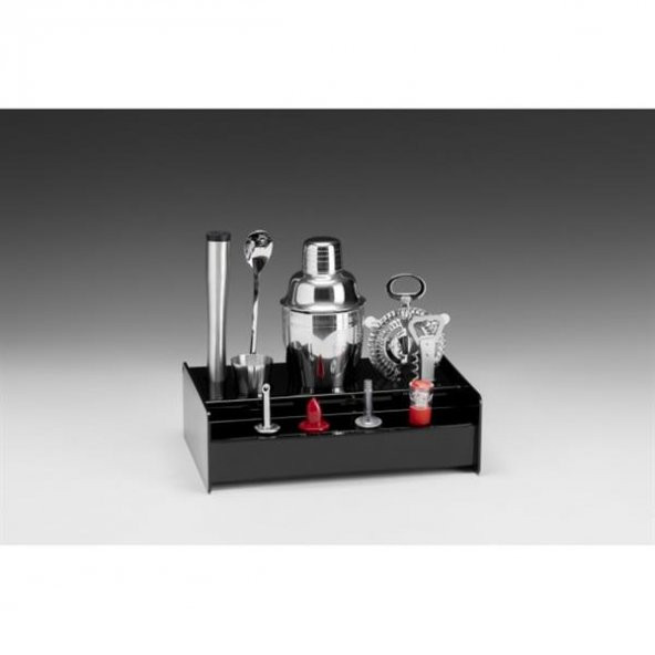 AKRİLİK STANDLI BAR SET, (ÇELİK SHAKER ) ürün görseli