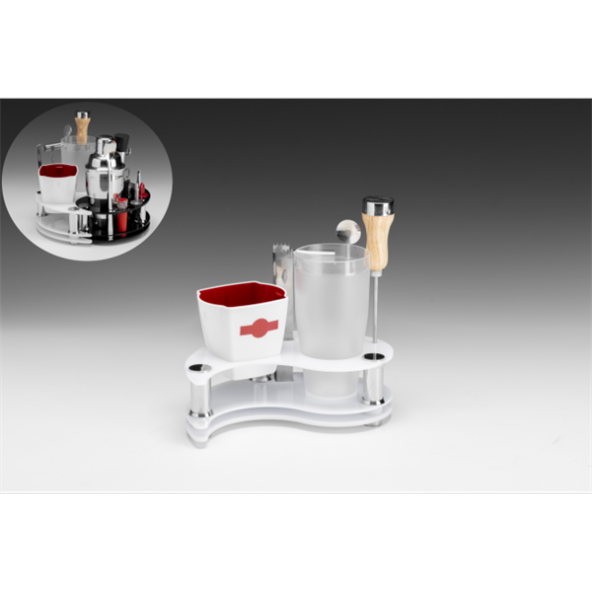 AKRİLİK BAR SETİ YİNYANG MODEL 7 PARÇA ürün görseli