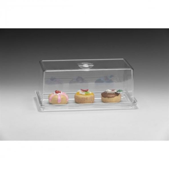 AKRİLİK ALTLI PC KAPAKLI KEK FANUSU ürün görseli