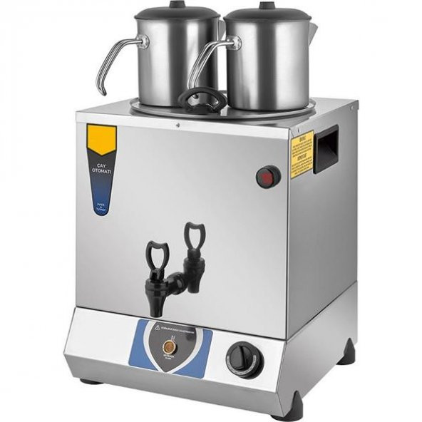 İzolasyonlu 2 Demlikli Kahveci Çay Makinesi