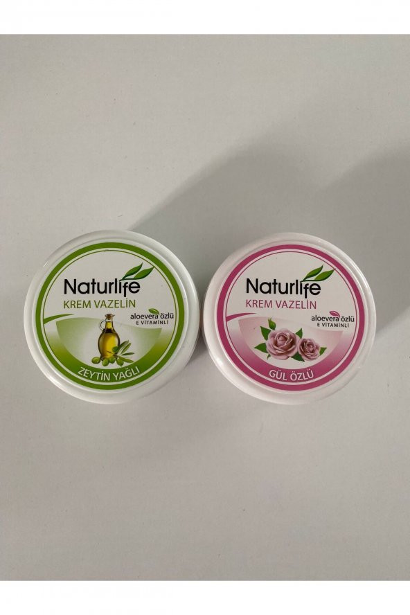 NATURLİFE VAZELİN GÜL - ZEYTİN YAĞLI KREM 125 ML 2 Lİ