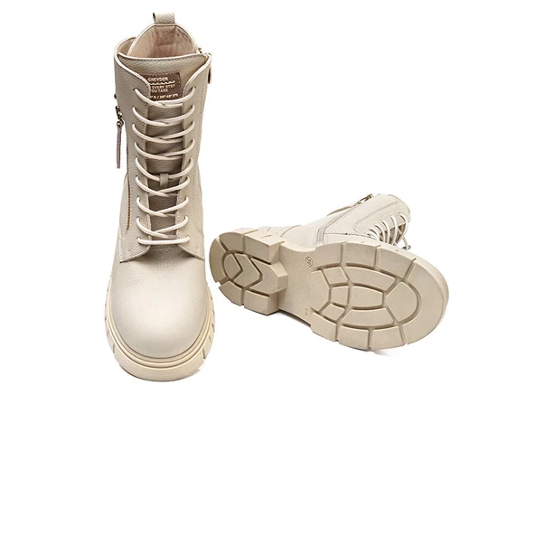 Greyder 32720 Kadın Hakiki Deri Military Postal Bot - 6