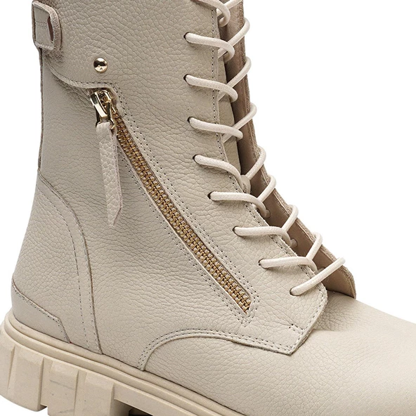 Greyder 32720 Kadın Hakiki Deri Military Postal Bot - 5