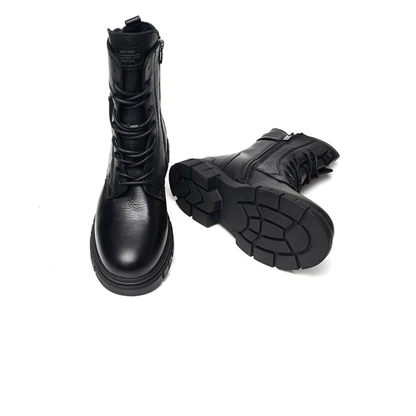 Greyder 32720 Kadın Hakiki Deri Military Postal Bot - 11