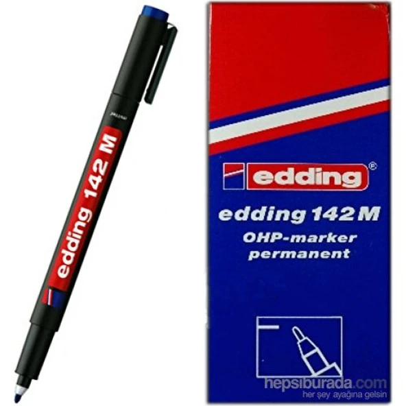 Edding Asetat Kalemi E-142M Mavi 10lu ED14203