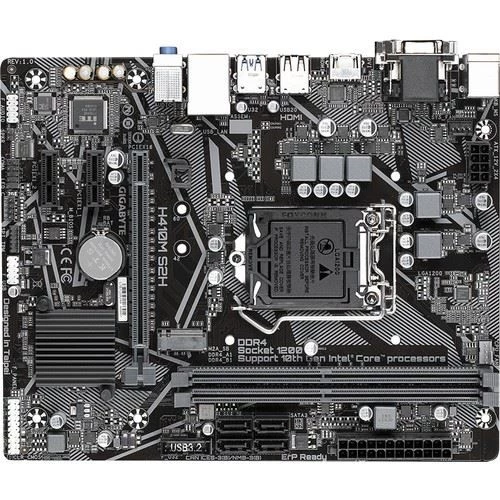 GIGABYTE H410M-S2H v2 DDR4 HDMI DVI PCIe 16X v3.0 1200p mATX - 6