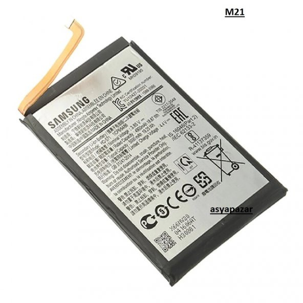 Samsung Galaxy M21 Y M215 Pil Batarya Eb-Bm207Ab 5830 Mah