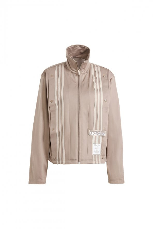 Adidas Açık Kahve Kadın Dik Yaka Zip Ceket Is5246