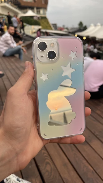 Aynalı Tavşan Kapak Galaxy A23 - Resim 3