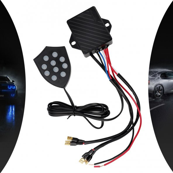 Yeni Nesil Kumandalı 10 Sesli Profesyonel Araç Kornası - 4