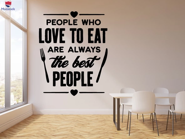 Oturma Odası, Ofis, Dükkan Duvar Sticker Mutfak Cafe Dükkan Yemek Odası Restoran Alıntı Sözler Çıkartmalar