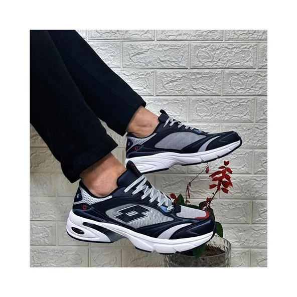 LOTTO HUDSON 3PR LACİ GRİ COMFORT CASUAL ANATOMİK SPOR YÜRÜYÜŞ AYAKKABISI