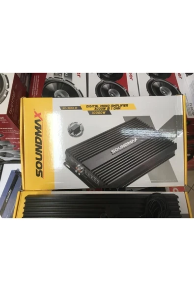 Soundmax SX-3000.1 D Bass Control Mono Oto Anfi - 2