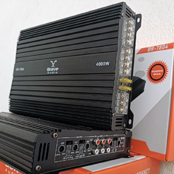 Brave 4000W 4x50W Profesyonel Oto Amfi - Resim 3
