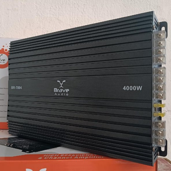 Brave 4000W 4x50W Profesyonel Oto Amfi - Resim 4