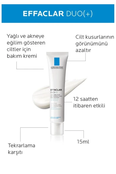 La Roche Posay Effaclar Tanışma Kiti - Effaclar Gel 50 ml + Effaclar Duo 15 ml - Resim 3