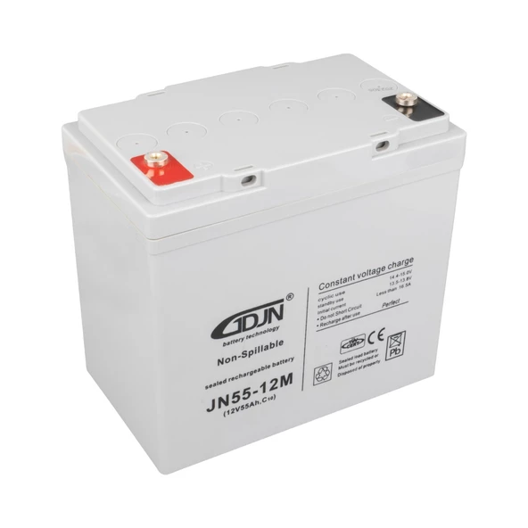 GDJN JN12V55 12 VOLT -  55 AMPER TEKERLEKLİ ENGELLİ ARAÇ AKÜSÜ (13 X 21.5 X 22.5 MM) - 1