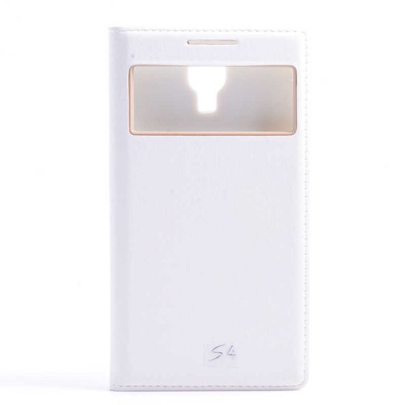 Samsung Galaxy S4 için Kapaklı Kılıf Pencereli Silikon İç Kısımlı - 2