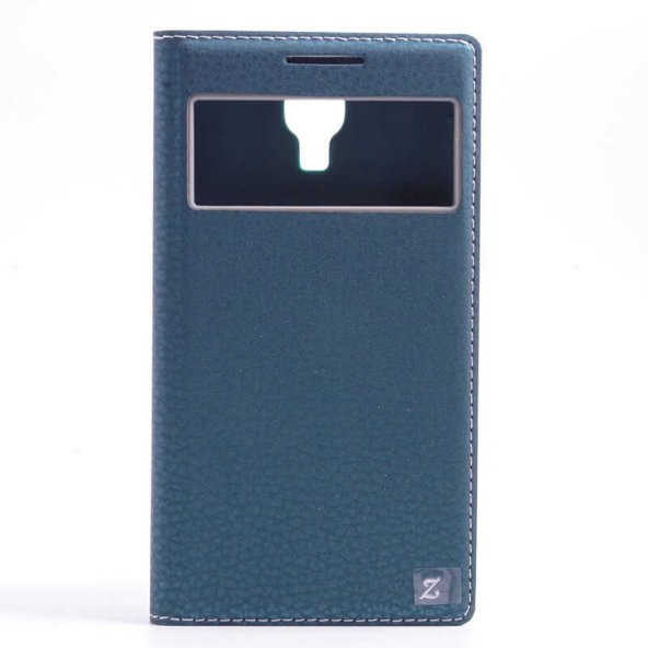 Samsung Galaxy S4 için Kapaklı Kılıf Pencereli Silikon İç Kısımlı - 6