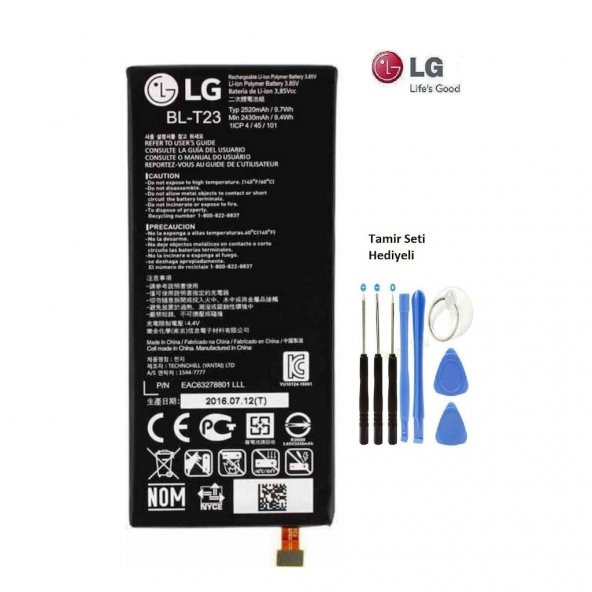 Lg X Cam K580 Bl-T23 Batarya Pil ve Tamir Seti