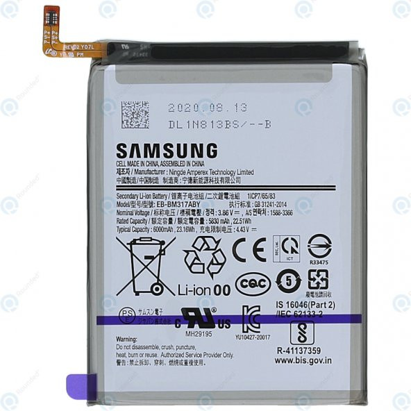 Samsung Galaxy M31 Pil Batarya Sm-M317 Eb-Bm317Aby 5830 Mah