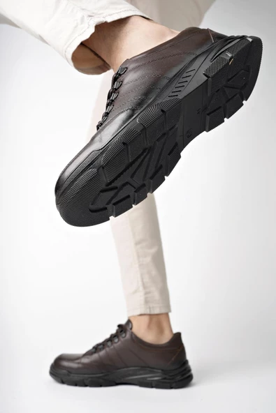 Muggo Harbin Garantili Erkek Günlük Klasik Hakiki Deri Kışlık Casual Ayakkabı - 11