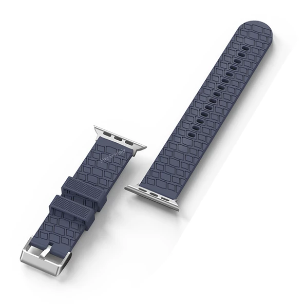 Kordon Kayış Apple Watch ile Uyumlu 42-44-45mm Alerjen İçermez Malzeme WA03 - 5