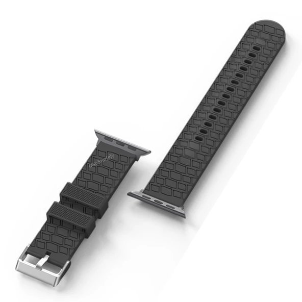 Kordon Kayış Apple Watch ile Uyumlu 42-44-45mm Alerjen İçermez Malzeme WA03 - 6