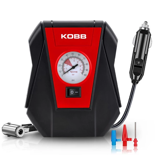 Kobb Kb100 12Volt 100 Psı Analog Göstergeli Hava Lastik Şişirme Pompası