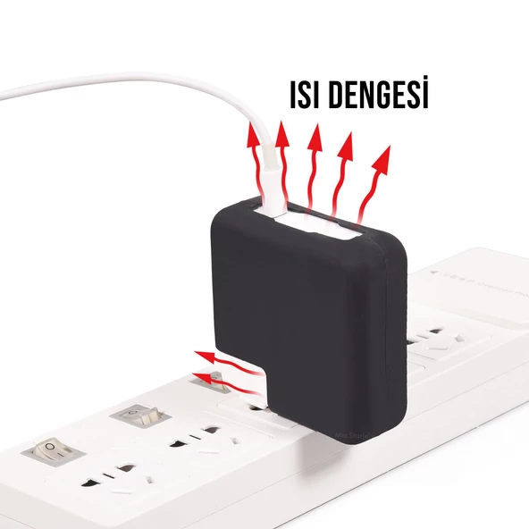 Şarj Aleti Silikon Kılıfı Macbook Air Pro Magsafe 1-2 45W ve 70W ile Uyumlu - 11