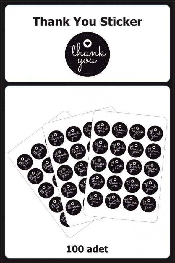 Thank You Sticker Etiket 8