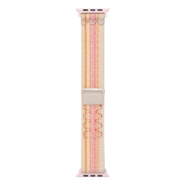 Vendas Apple Watch 7 45mm Uyumlu Cırt Bantlı Hasır Kordon Strap Kayış ( Saat Değildir ) - 5