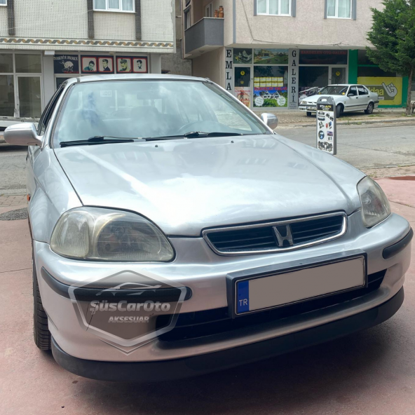 Honda Civic İES EK 1996-2000 Uyumlu Üniversal Astra H lip Esnek Ön Lip 2 Parça Tampon Altı Dil Karlık Ön Ek - 6