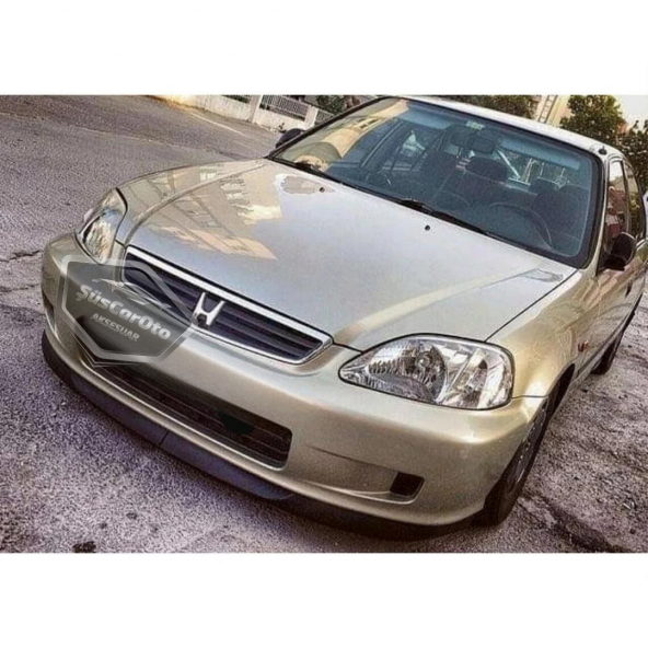 Honda Civic İES EK 1996-2000 Uyumlu Üniversal Astra H lip Esnek Ön Lip 2 Parça Tampon Altı Dil Karlık Ön Ek - 7