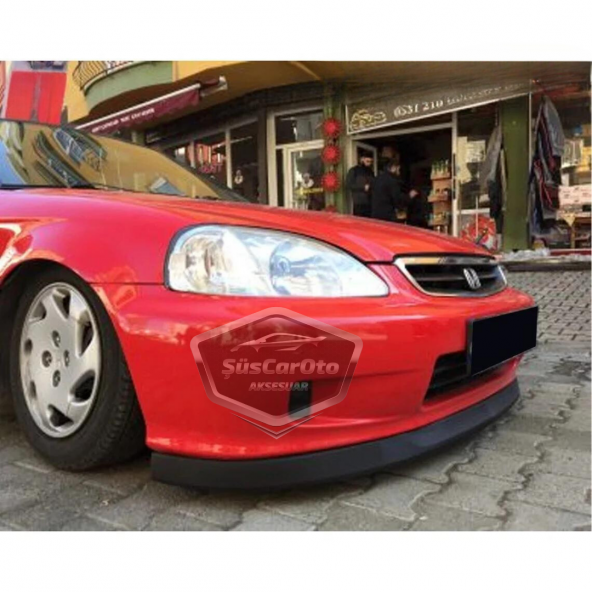 Honda Civic İES EK 1996-2000 Uyumlu Üniversal Astra H lip Esnek Ön Lip 2 Parça Tampon Altı Dil Karlık Ön Ek - 9