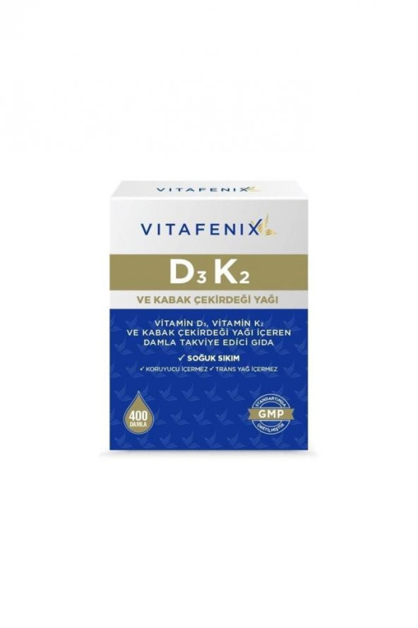 Vitafenix D3 K2 Ve Kabak Çekirdeği Yağı 400 Damla 20 Ml - SKT:12/2027 - Resim 2
