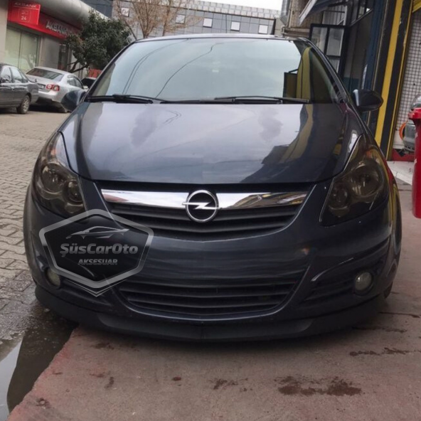 Opel Corsa D 2006-2014 Uyumlu Üniversal Astra H lip Esnek Ön Lip 2 Parça Tampon Altı Dil Karlık Ön Ek - 1