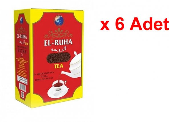 EL-RUHA Seylan Çayı 6 X 800 GR
