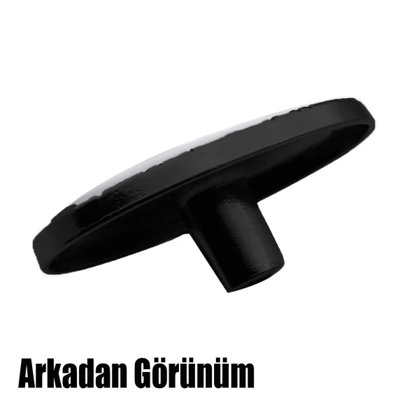 Seçil Düğme Kulp Çekmece Dolap Dolabı Kapak Kulpu Kulpları Kulbu Metal Siyah Gold Mobilya Mutfak - Resim 3